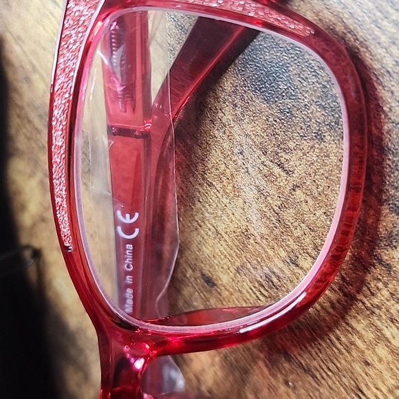 EyeKeeper Fashion Readers Rose Red Glasses No Strength NWT X002SBLDRT - Picture 2 of 3